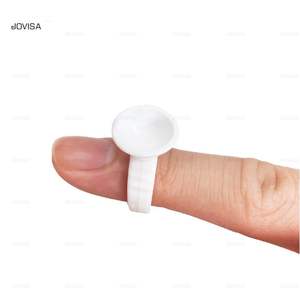 Soporte de pegamento para extensión de pestañas | Anillos de pegamento | Paquete de 100 - Product Image 3