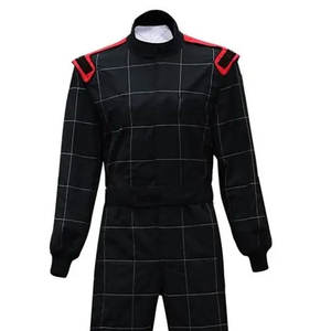 Traje Go Kart con material ignífugo y diseño de ajuste Traje Go Kart Racing con cremallera frontal - Product Image 3