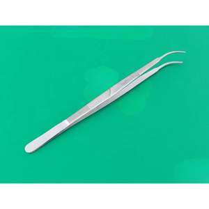 Fórceps de vendaje Gerald de acero inoxidable de alta calidad, instrumento quirúrgico dentado curvo de 7 pulgadas, Manual, certificado CE, reutilizable - Product Image 6