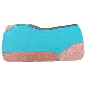 Almohadilla de sillín de caballo profesional Premium 32 "L X 31" W Tela de fieltro de diseño clásico Color personalizado Logotipo personalizado Portátil Cómodo - Product Image 3