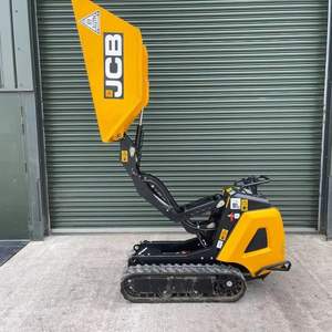 Mini-dumper JCB HTD05 robuste avec chargeur frontal, moteur diesel, benne hydraulique pour chantier, en stock, livraison rapide - Product Image 2