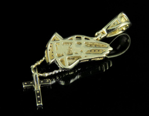 Christmas Gift Hip Hop Style Praying Hand and <b>Cross</b> Diamond <b>Pendant</b> for Men's With S925 Sterling Silver Hip Hop Jewelry - Product Image 4