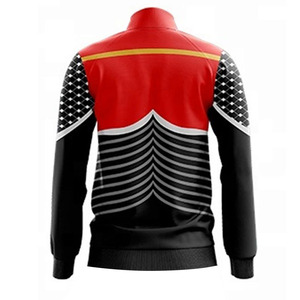 Survêtement sublimé de couleur unie en polaire pull-over survêtement d'extérieur pour hommes vente en gros - Product Image 5