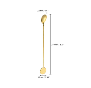 Vente chaude Cuillère De Bar En Laiton Cuillère À Cocktail À Mélanger Double Face Artisanat Personnalisé Meilleure Vente Vente - Product Image 1