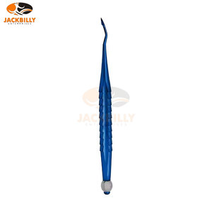 Ensemble PDL dentaire en acier inoxydable bleu enduit de 5 pièces Kit d'élévateurs de racines micro dentelés Luxation Extraction de dents Parodontal Medic - Product Image 3