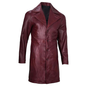 Precio al por mayor de calidad superior, abrigo de cuero para hombre, hecho a medida, abrigo de cuero para hombre más vendido en línea - Product Image 2