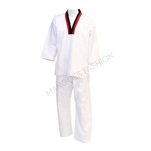 Uniformes de Taekwondo de Algodón para Artes Marciales, Cinturón, Estilo Kimono de Jiu Jitsu, Logotipo Personalizado, Conjuntos de Entrenamiento Duraderos - Product Image 1