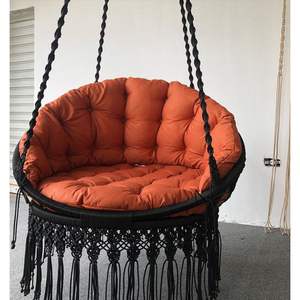 Magnifique balançoire suspendue en macramé pour jardin, salon extérieur, hamac en macramé tressé, mobilier de patio - Product Image 2