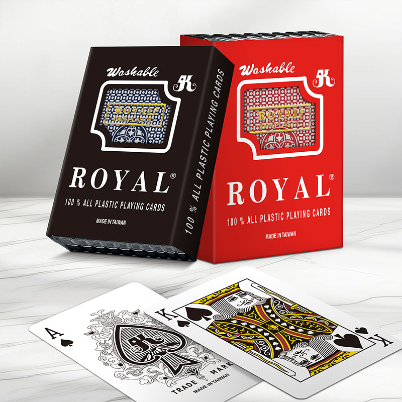 工場直送のオリジナル ROYAL プラスチック製トランプ クラシック