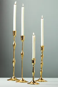 New Attractive Home Decorative Candlestick Sweal Creative Quality <b>Large</b> Metal Stainless Steel Black Tulip <b>Candle</b> Holder - Product Image 5