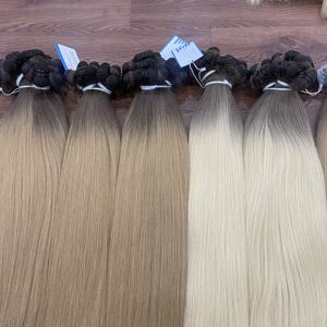 VENTE FLASH Combo Trame de cheveux humains Trame de cheveux naturels lisses Couleurs Extensions de cheveux Prix de gros - Product Image 3