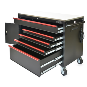 Boîte à outils 132cm 05 tiroirs armoire de rangement pour mécanicien Garage armoire à outils roulant boîte à outils entrepôt OEM pris en charge l'industrie - Product Image 6