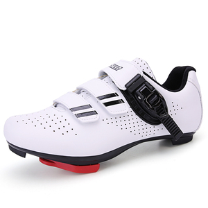 Chaussures de vélo compatibles avec le vélo <span class=keywords><strong>Peloton</strong></span>, respirantes, légères, en similicuir, pour le cyclisme en salle/extérieur, chaussures de spinning Delta - Product Image 2