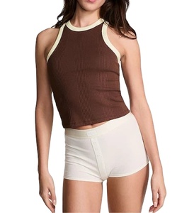 Camiseta ajustada sin mangas con logotipo personalizado de alta calidad, Camiseta deportiva de secado rápido para gimnasio y Fitness, ropa deportiva para entrenamiento, camiseta sin mangas de Yoga para mujer - Product Image 1