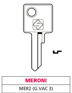 Chiave in Ottone Mer2 (g. Vac 3) Meroni - Product Image 1