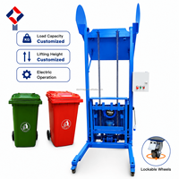 Lève-ordures électrique sur mesure, directement de l'usine, pour poubelles de 120L, 240L, 660L, 1100L