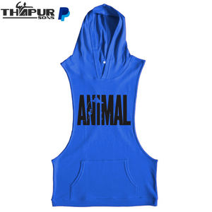 เสื้อฮู้ดผู้ชายผ้าฟลีซผ้าฝ้าย100% พิมพ์ลายดิจิตอลสำหรับเล่นกีฬาฟิตเนสวิ่งฤดูร้อนป้องกันการหดตัวไซส์ XS โลโก้ออกแบบได้ตามต้องการ - Product Image 5