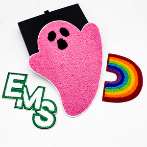 Patchs brodés pour t-shirts, patchs brodés haute définition, arc-en-ciel, lettre SME, bordure verte, homme ou femme - Product Image 3