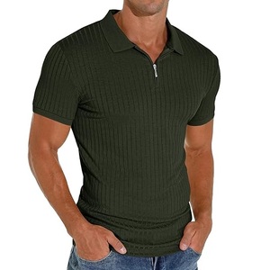 Polos acanalados de buena calidad de talla grande para adultos, camisetas Polos deportivos de golf, ropa informal personalizada con estilo, camiseta Polo de calle - Product Image 1