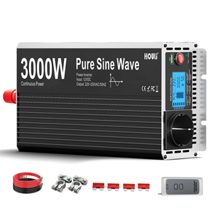 Inversor de Corriente para Automóvil HOULI de 3000 W, Onda Sinusoidal Pura, CC a CA, 12 V, 220 V, 2000 W, 12 V/24 V, Inversor Fuera de Red - Product Image 1
