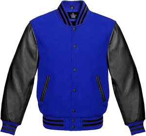 Vente en gros de vestes Letterman vierges pour hommes femmes Vestes de baseball Letterman en cuir de laine CollegeBaseballjacket menDDP Shipping - Product Image 5