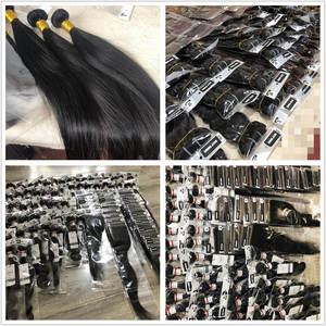 Lot de Cheveux Humains Bruts Alignés de Qualité Supérieure du Cambodge pour Tissage, Vente en Gros de Bundles de Cheveux Vierges avec Closure en Dentelle - Product Image 5