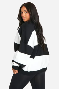 High Quality Women Oversized Sweatshirt Polyester/Cotton <b>Material</b> Lightweight Winter Autumn Streetwear Custom Made Logo Printing - Product Image 4