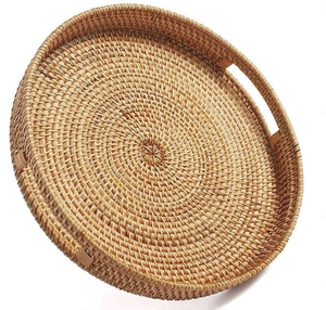 Rattan Tea Tray Set Cane Food Rectangular Bread <b>Table</b> Fruit Woven Best Selling <b>Wicker</b> Bamboo Dining <b>Coffee</b> Tray - Product Image 3