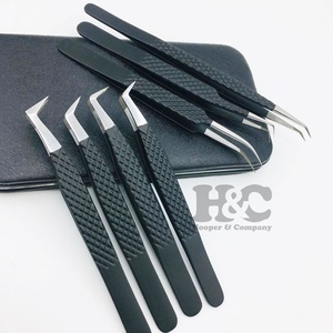 Custom Eyelash <b>Tweezers</b> Fiber Tip <b>Tweezers</b> For Eyelash Extension Diamond Pattern Strong Grip Sustainable Hand Tested mink Logo - Product Image 6