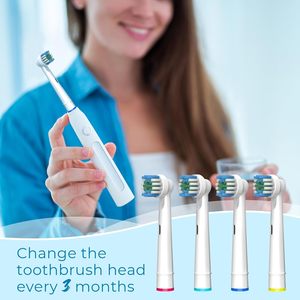 360-Occlusal Surface Clean <b>Round</b> Toothbrush Head Refills Generic for Oral Bs Electric <b>Brush</b> Heads Wholesale Factory - Product Image 5