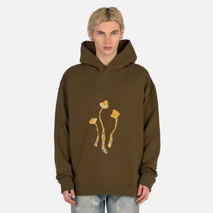 เสื้อฮู้ดและเสื้อสเวตเตอร์แบบเรียบสำหรับผู้ชายเสื้อฮู้ดโอเวอร์ไซส์วัสดุผ้าฝ้ายออกแบบโลโก้ได้ตามต้องการ - Product Image 1