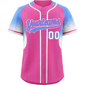 Camiseta de béisbol sublimada de secado rápido, camiseta de softball de malla con botones personalizados, aparejos bordados de aspecto profesional, nombre de sarga, ajuste juvenil de EE. UU. - Product Image 5