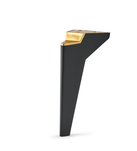 Prizma, 19cm, pata de plástico para muebles, pintado en negro, moderno en forma de T, resistente a los arañazos, sofá decorativo duradero, mesa de comedor - Product Image 1