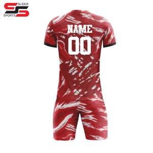 Camiseta de Fútbol de Manga Corta con Estampado Digital de Alta Calidad, Uniforme Deportivo Personalizado, 100% Poliéster, Productos en Oferta - Product Image 4