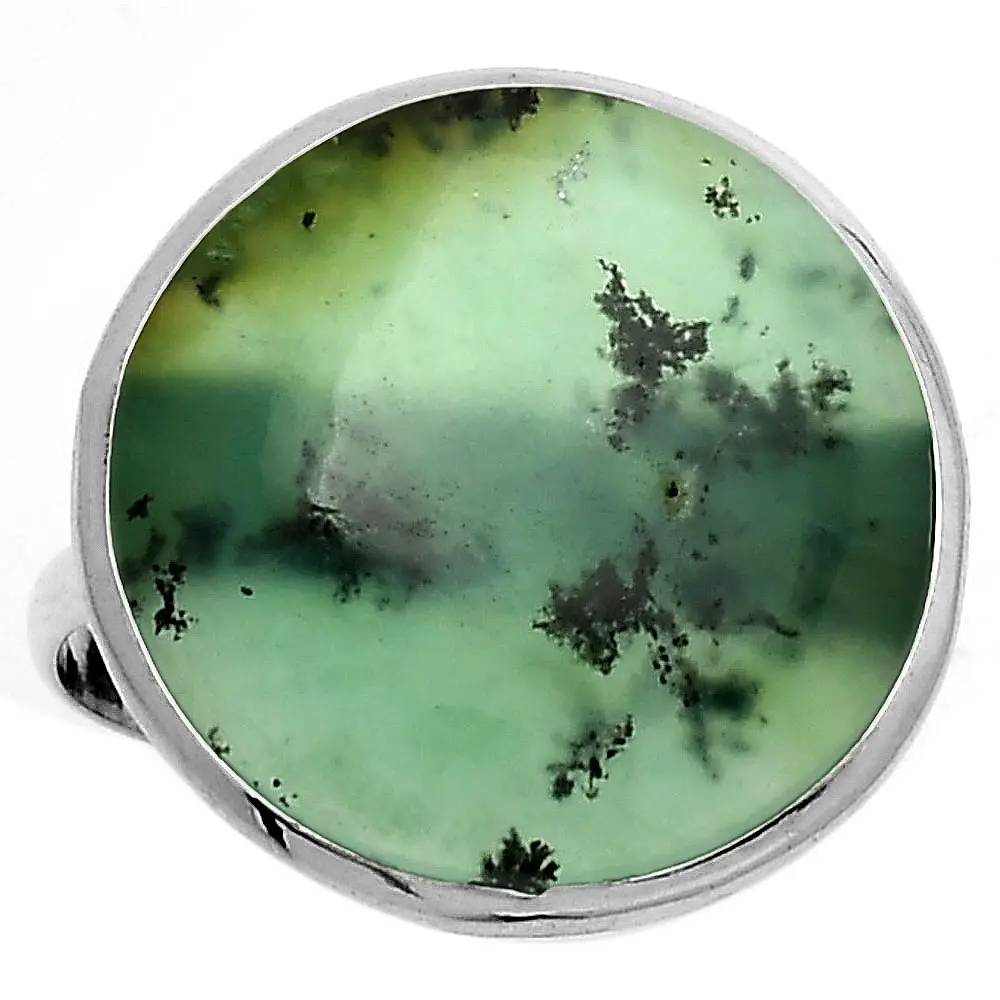 Кольцо из натурального редкого хризопраза-Австралия, 925 стерлингового серебра, s.9, ювелирные изделия SDR164792, R-1004 кольцо ручной работы, новейшее кольцо с драгоценным камнем