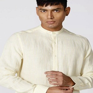 Camisas de vestir de alta calidad personalizadas OEM para hombre Camisas informales de manga larga elásticas ajustadas - Product Image 3