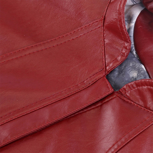Femmes 2024 nouvelle mode toutes saisons fermeture éclair Faux cuir veste respirant OEM Street Wear coton fini imperméable - Product Image 4
