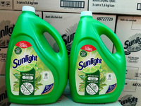 [Vietnam] Sunligh-t Matcha liquide vaisselle peut 3.6kg-savon à vaisselle détergent pour hôtel hôpital expédition rapide liquide de lavage de vaisselle