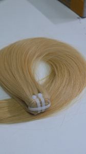 Venta caliente Color 613 Trama del pelo Natural Recto Rubio Color 613 Raw Vietnamita Cabello humano Mejor calidad Recto - Product Image 5