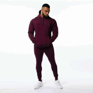 Nouveaux sweats à capuche tendance pour hommes, grande taille, unis, basiques, en coton mélangé, en molleton de coton, style décontracté, coupe-vent, à capuche, OEM - Product Image 2