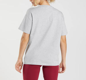 IGH uality-camisetas de manga corta para mujer, camisa de manga corta vertida de algodón, 100% - Product Image 5