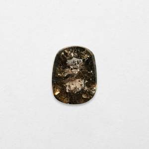 Pendentif et breloque en diamant naturel taille radiant 0,80 ct, couleur sel et poivre, 6,93x5,39x2,35 mm - Product Image 1