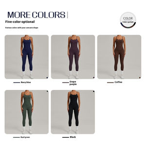 Combinaison sexy pour femmes, sans manches, de haute qualité, contrôle du ventre, sans couture, en lycra, vêtements de sport, streetwear - Product Image 6