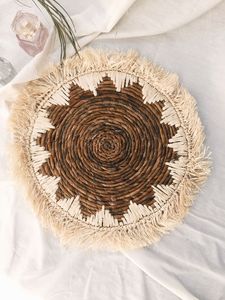 Sous-verres élégants de tasse de thé et de café de rotin de jute Table de conception admirable Tapis et tampons classiques Articles de cuisine standard Sous-verres - Product Image 6