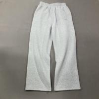 Pantalones de chándal de algodón pesado 100%, logotipo personalizado bordado OEM fábrica al por mayor.