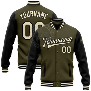 Chaqueta de lana suave estilo universitario de satén de alta calidad Unisex colores personalizados botón con capucha bordado tela de calle clásica - Product Image 1