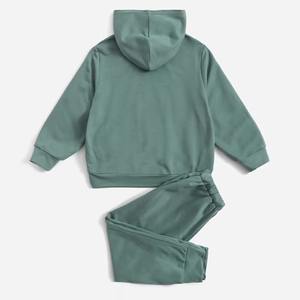 Conjuntos de chándal de algodón para niños Conjuntos de ropa para niños Chándales personalizados para niños Ecológico French Terry Kid Jogger Set - Product Image 5