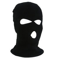 Máscara de cara completa de 3 agujeros, máscara de esquí, gorro de invierno, pasamontañas, gorro táctico, respetuoso con el medio ambiente, duradero, poliéster/algodón, colores personalizados