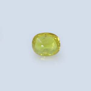 Saphir Jaune Naturel de 4 Carats, Pierre Non Montée, Taille Émeraude Facettée, Topaze - Product Image 2