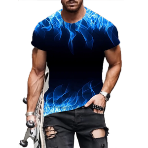 Vendedor de fábrica Diseño Poliéster Camisetas para adultos para sublimación Blanco Cuello redondo Hombres Camiseta de manga corta - Product Image 3